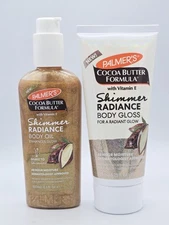Palmer's Cocoa Butter Formula Shimmer Radiance Body Oil, Body Gloss Set