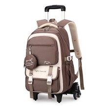 Rolling Backpack for Boys Girls Kids Backpack with Wheels Elementary School R...