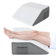 Cozymaker 10" Leg Elevation Pillows for Swelling, Cooling Gel Memory Foam Wed...