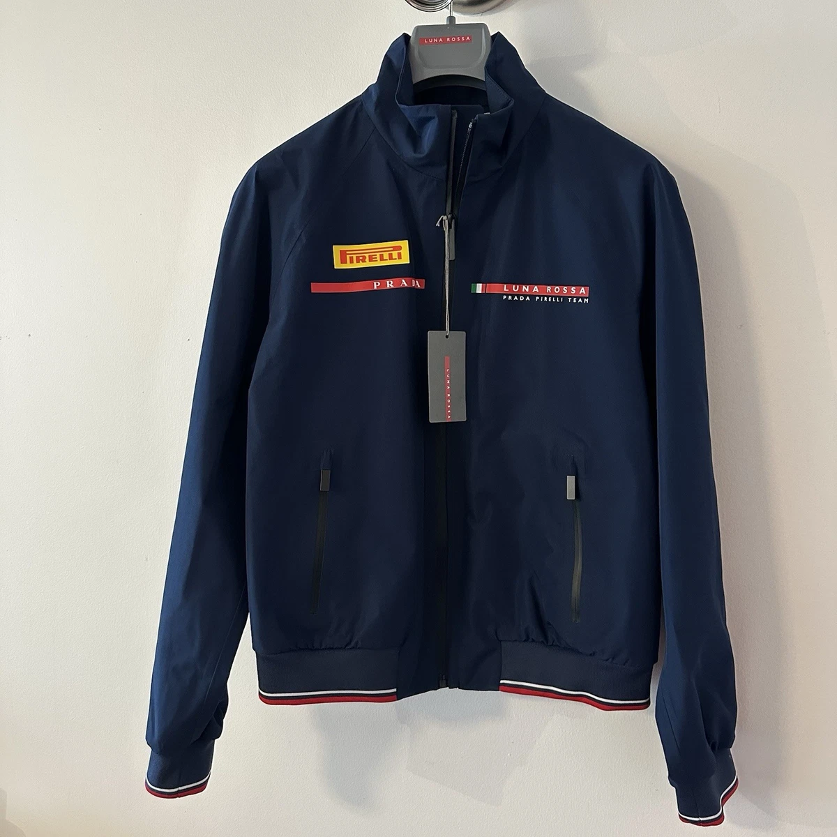 NWT PRADA LUNA Rossa Pirelli Jacket Windbreaker Coat Nylon Sz 42