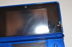 Nintendo 3DS US Cobalt Blue w/ Charger Excellent Condition Luigi's Mansion: Ed.
