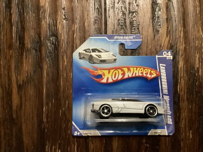 #ad Hot Wheels HW Lamborghini Murcielago Dream Garage White 2009 4 10 NIP Short Card $19.99