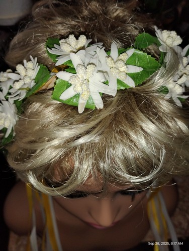 Oktoberfest Edelweiss bavarese copricapo tedesco ghirlande floreali fascia capelli - Foto 3 di 8