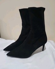 Stuart Weitzman Stretch Sock POWER BOOTIE Sho...