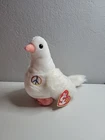 Ty Beanie Baby Serenity the Retired Peace Dove (Vintage 2002) New-Mint