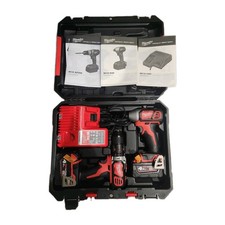 M18 Original Milwaukee Set Combi Drill+Impact Driver+Charger+Tool Box+2Batteries