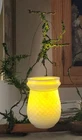 Antique 19th C Victorian White Milk Glass Christmas Candle Fairy Light Lamp