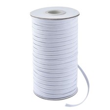 100 Yards Length 1/4" Width Elastic Bands Flat Elastic Cord Rope Heavy Stretc...