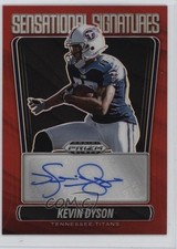 2025 Panini Prizm Black Sensational Signatures Red /99 Kevin Dyson Auto 0ce5