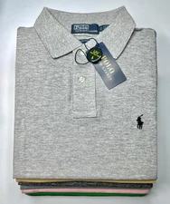 Polo Ralph Lauren Men Custom Slim Fit 100% Cotton Short Sleeve Free Shipping