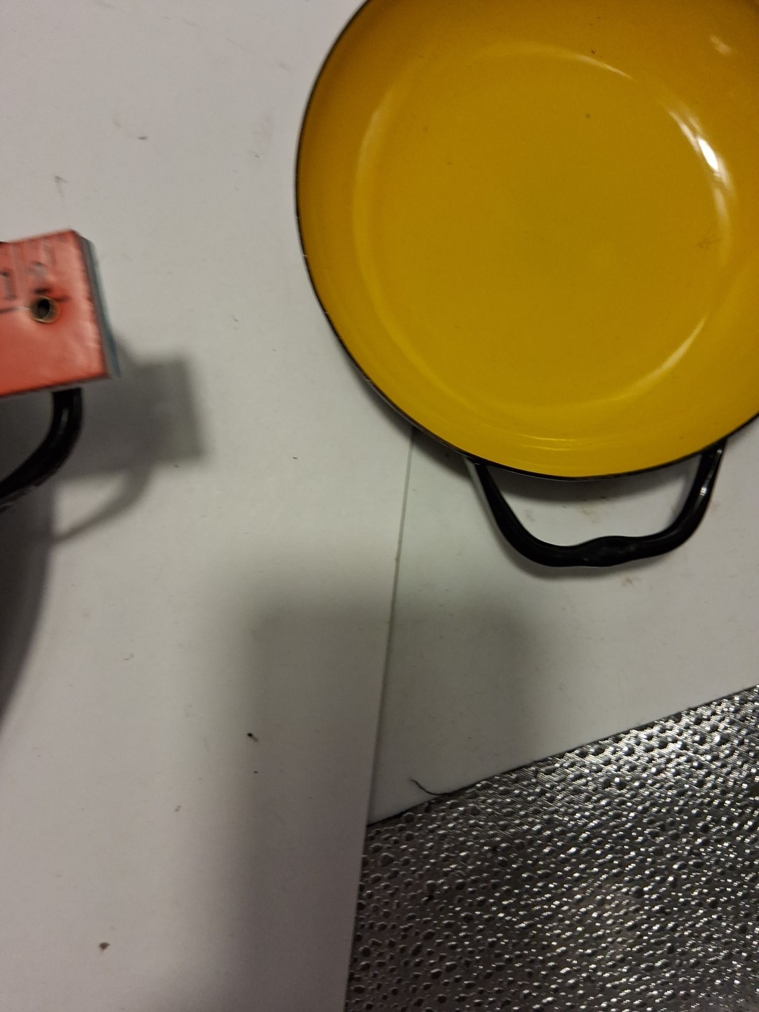 Vtg Primary Colors Hula Silesia Poland Enamelware Pans MCM Look At Pictures Read