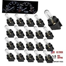 T5 17 57 86 Halogen Instrument Cluster Bulbs Kits, 12V High 20 PCS White