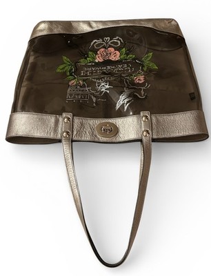 COACH Parker Tattoo Magazine Tote, Lg. Wristlet, Skull Bag Charm