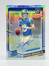 Stetson Bennett 2023 Panini Donruss Optic Rated Rookie Holo Auto RC /150 #267