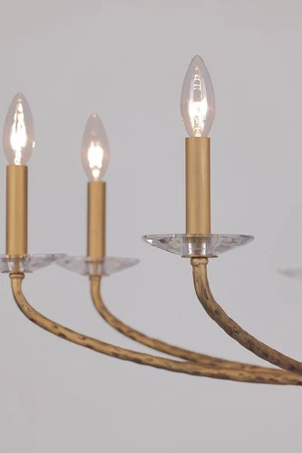 Minka Lavery 5287 Atella 8 Light 36"W Taper Candle Style - Ashen Gold - Picture 10 of 12