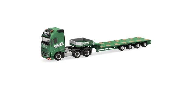 Herpa 319492 - 1/87 Volvo FH GL XL 2020 Semitrailer Remorque "Kübler" - Neuf