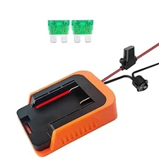 Battery with Fuse & Switch Power Convertor Dock for Black&Decker 36V-40V A