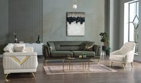 Design Modernes Wohnzimmer Set Sofagarnitur 3+3+1 Wohnzimmer MöBelset