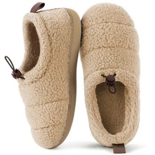 RockDove Girls New Memory Foam Slip On Slippers Beige RRP £40 EU 38 / UK Size 5