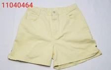 Gitano Womens Jean Shorts Yellow Vintage 80s 90s High Rise Mom Size 14