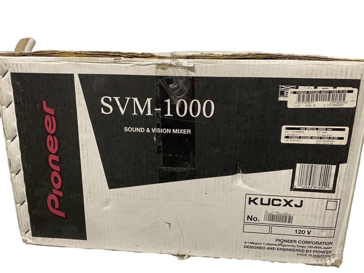 Pioneer SVM-1000 Sound & Vision Professional DJ Mixer W/All