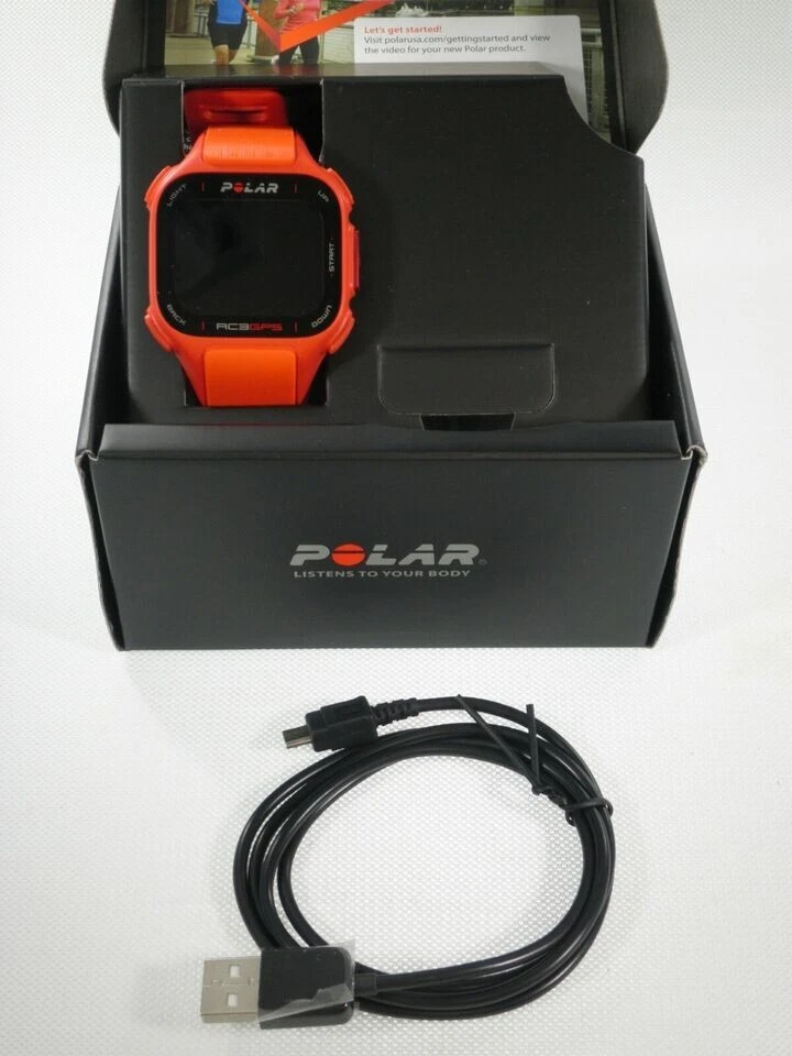 RELOJ POLAR RC 3 GPS ROJO/ORA DEPORTE EJERCICIO CORRER FITNESS 90047381-necesita batería Foto 3 de 4