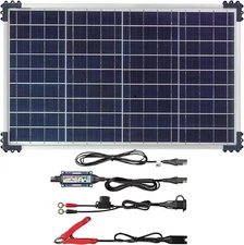 Tecmate Optimate Solar Duo + 40W Solar Panel, TM-522-D4, 6-Step 12V/12.8V 3.33A