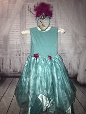 Niños Niñas Trolls Amapola Vestido Elegante Disfraz y Peluca Halloween Juegos con disfraces
