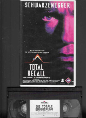 UFA Video  Arnold Schwarzenegger    TOTAL RECALL    VHS Rarität  FSK 18