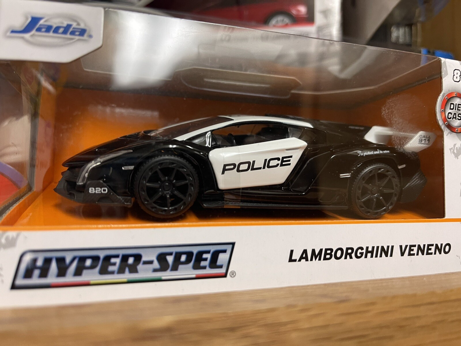 Jada Lamborghini Veneno Swat Police Car Matt Black 1 24 Diecast Model 32261 For Sale Online Ebay
