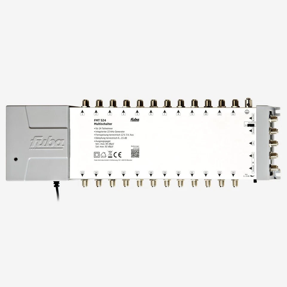 Fuba FMT 524 SAT Multischalter 24 Teilnehmer - Energiesparnetzteil - HDTV/4K/8K - Bild 2 von 4