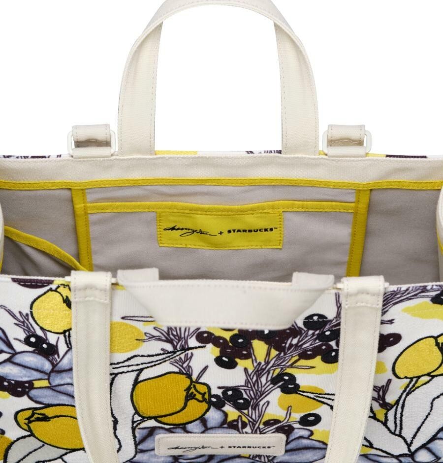 【韓国スタバ】ARC COLLABO★Lemon Embroidery Large Tote Bag Starbucks Korea 2024 Lemon Embroidery Large Tote Bag | eBay