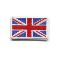 Union Jack Flag British UK Embroidered Iron On Patch DIY Applique