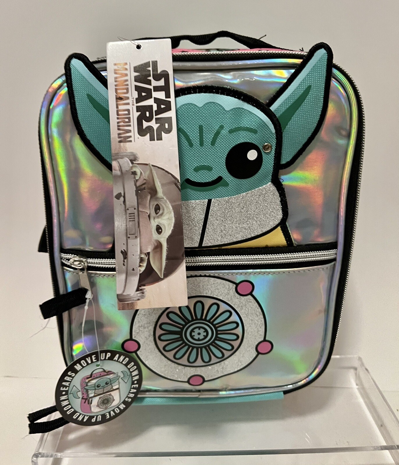 Disney Star Wars The Mandalorian Baby YODA Lunch Box Bag Ears Move ...