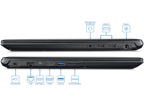 Acer Aspire 5 i5 7200U 8GB DDR4 RAM 128GB SSD 1TB HDD 15.6" Laptop - Picture 3 of 5