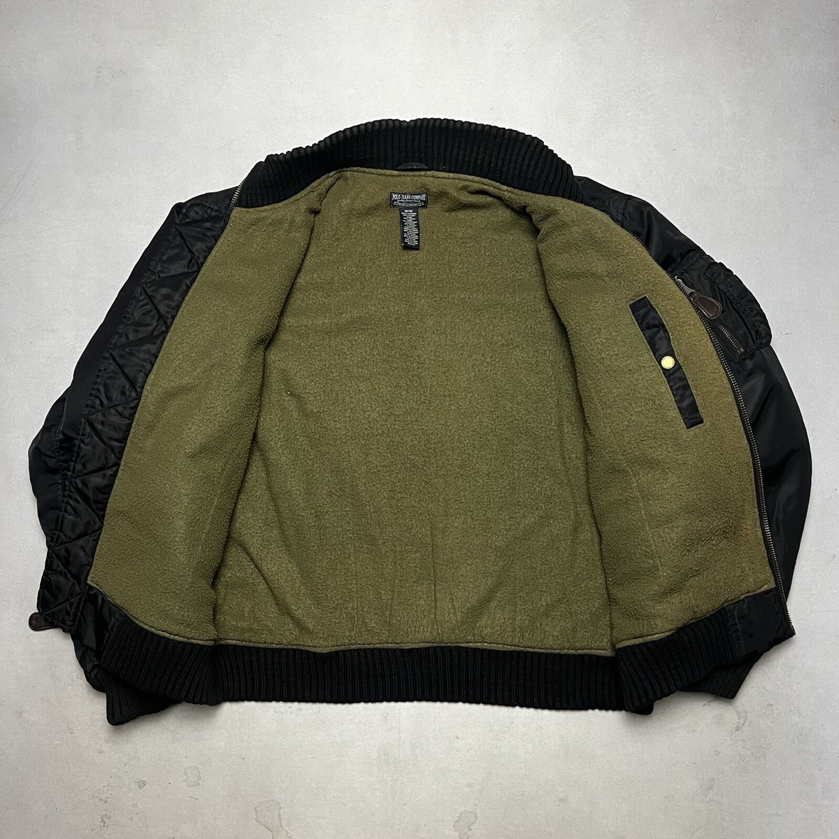POLO JEANS RALPH LAUREN MA-1 希少 90s Polo Ralph Lauren Denim MA-1