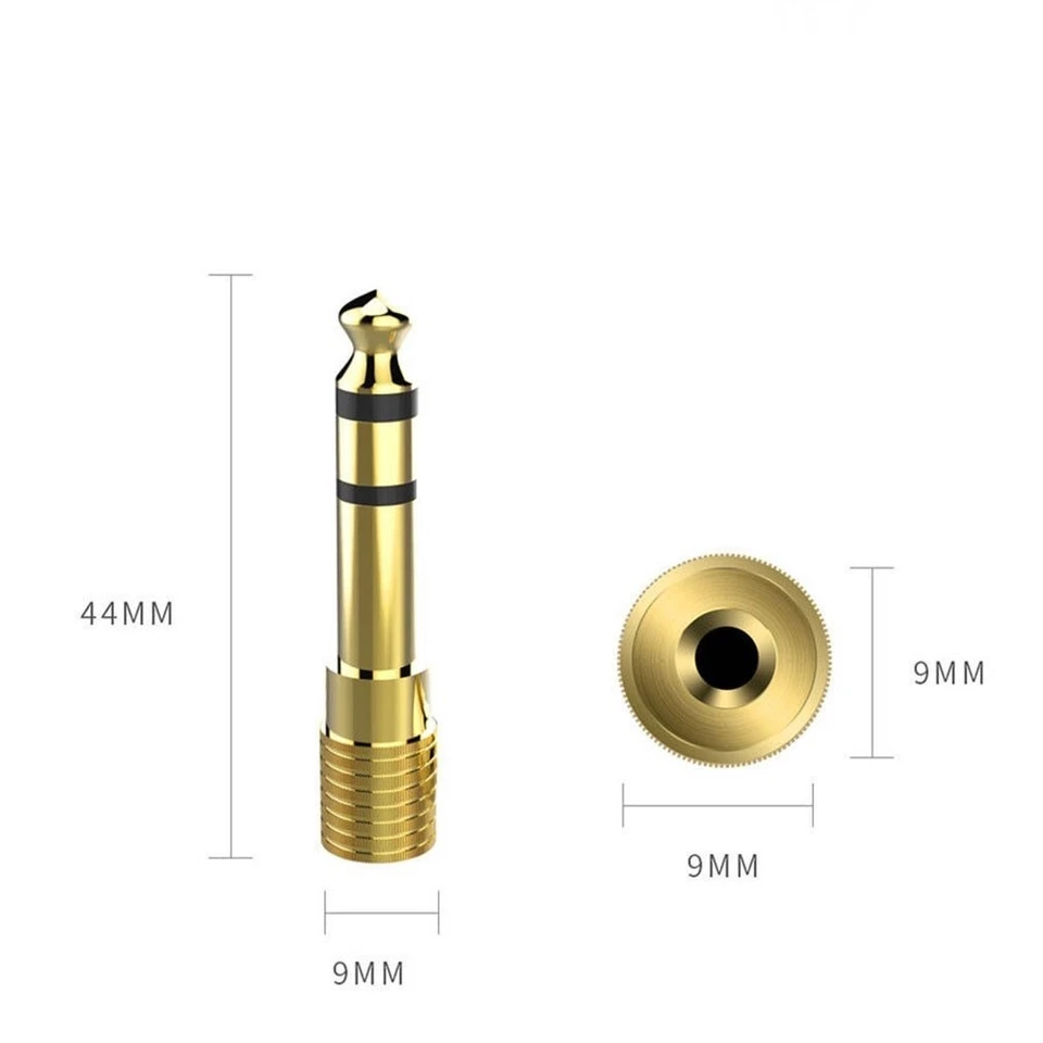 6.35mm to 3.5mm Stereo Audio Jack 1/4" Male to 1/8" Female Headphone Adapter - Image 3 of 4