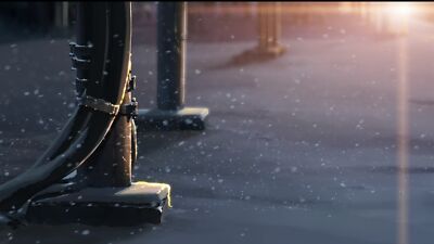 Anime makoto shinkai 5 centimeters per second winter Playmat Gaming Mat Desk