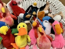 BEANIE BABIES TY ORIGINAL LOT OF 18 ASSORTED Birds Collection