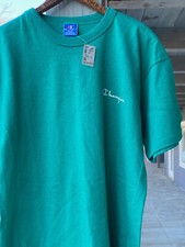 NWT NOS 1992 Vintage Champion Green Single Stitch T Shirt Made in USA L Large