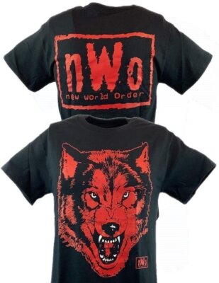 nWo Black Wolfpack New World Order Wolf pack Mens T-shirt