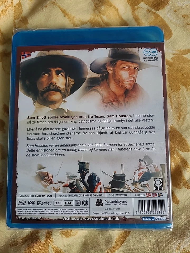 GONE TO TEXAS BLU RAY+DVD BRAND NEW SEALED SAM ELLIOTT IMPORT ENGLISH REGION B - Image 2 of 2