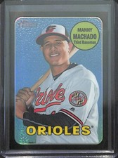 2018 Topps Heritage Chrome Black Refractor #THC-151 Manny Machado No 15 of 69