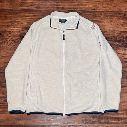Pendleton Aztec Patch Fleece Jacket Cream Men’s Size Medium