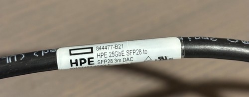 HPE 844477-B21 25Gb SFP28 to SFP28 3m Direct Attach Copper Cable - Afbeelding 2 van 3