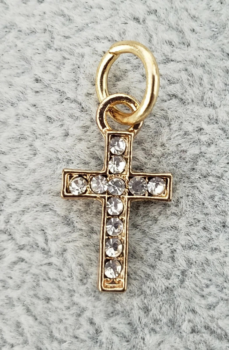 Pandora Christian Charm Cross Cubic Zirconia Yellow Gold Plated
