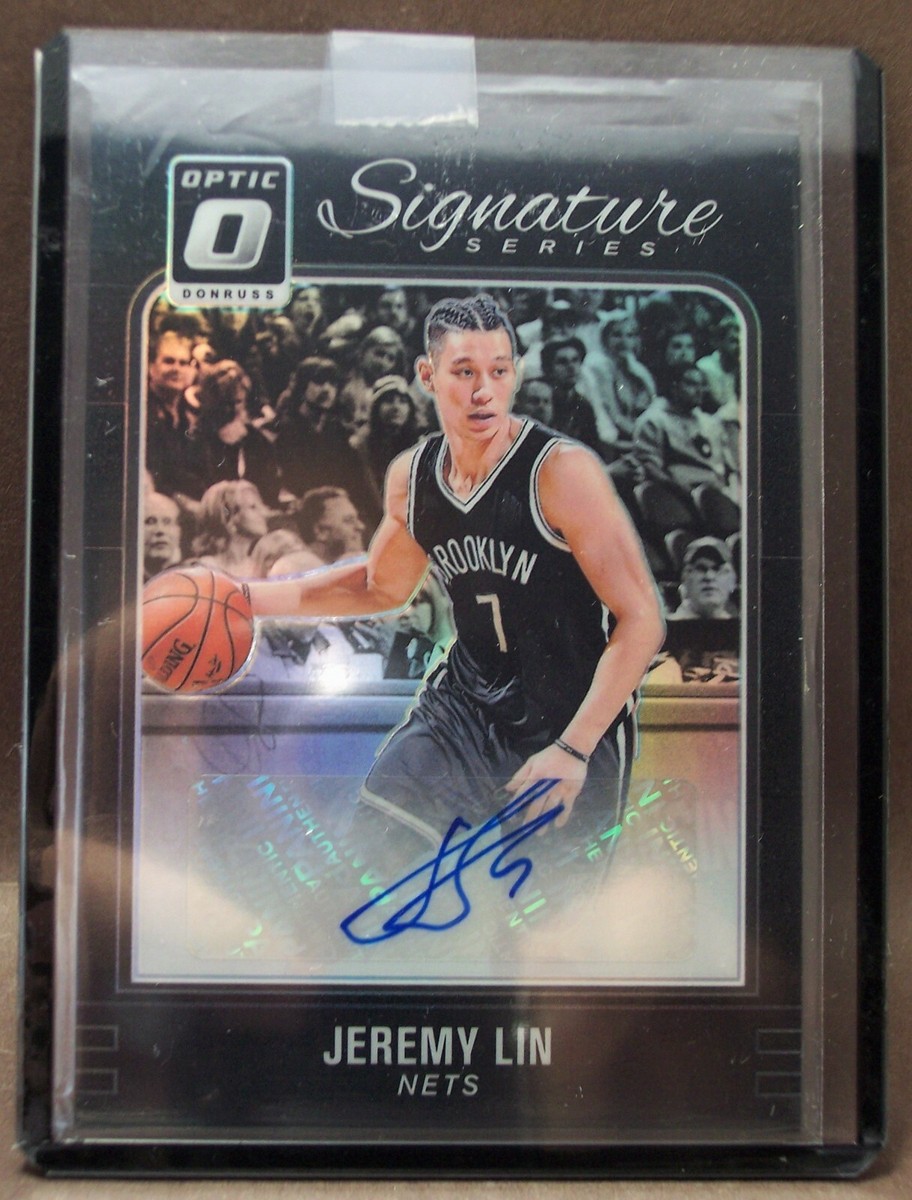 Jeremy Lin 16-17 Panini Donruss Optic Black Prizm Signature Series