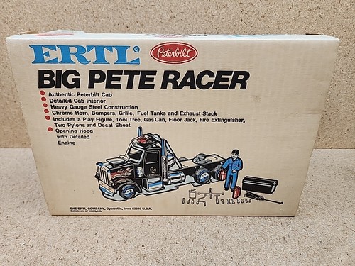 Vintage Rare Steel ERTL Big Pete Racer Peterbilt Truck New W/Box Damage READ - Picture 7 of 10