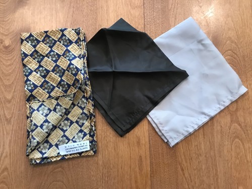 SAK’S FIFTH AVE DAVID RAPPAPORT 16” SILK ITALY POCKET HANKY + 2 FREE - Picture 7 of 7