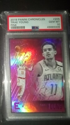 2018/2019 Panini Chronicles Trae Young PSA 10  (2) Cards & PSA 9 (1) Card BUNDLE